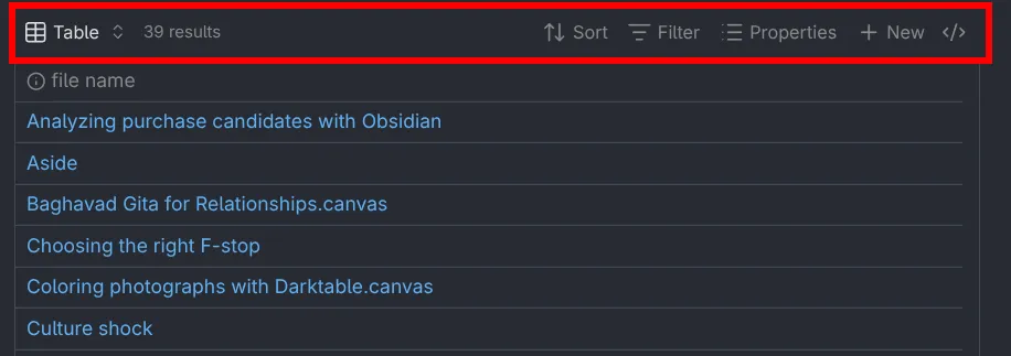 Using Obsidian Bases for Car Shopping